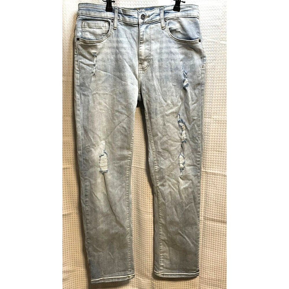 Lazer jeans mens 31 x 31 straight fit distressed 111052 blue